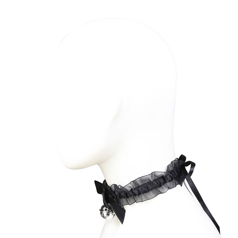 Collier fétichiste en dentelle avec cloche — OHMAMA FETISH