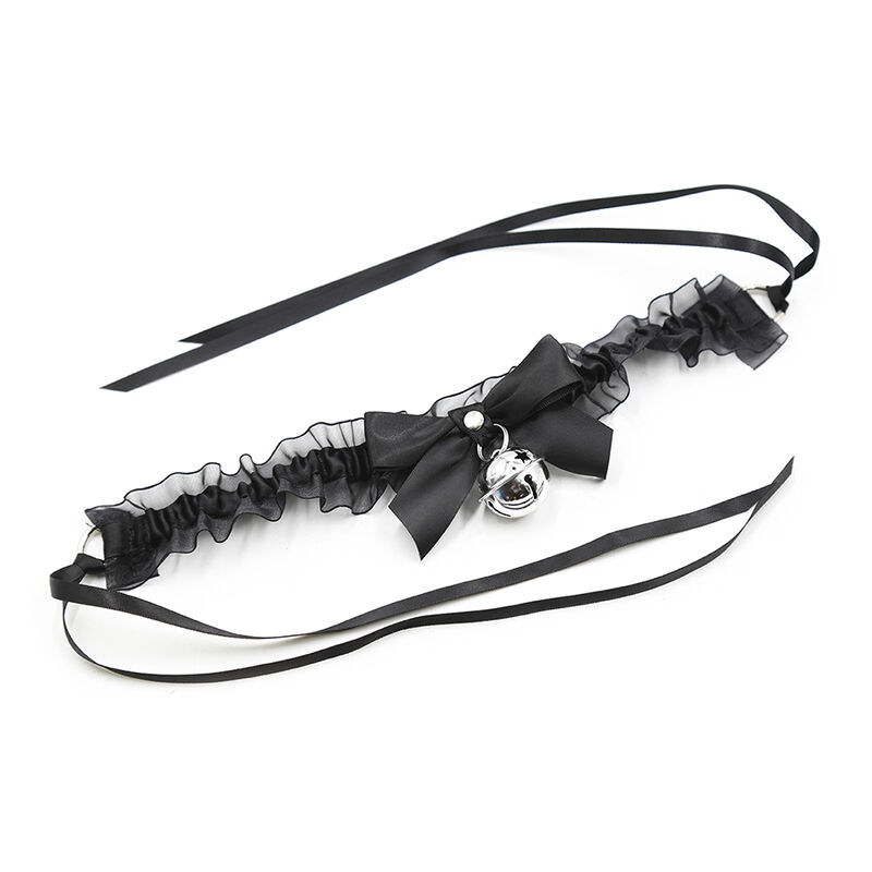 Collier fétichiste en dentelle avec cloche — OHMAMA FETISH