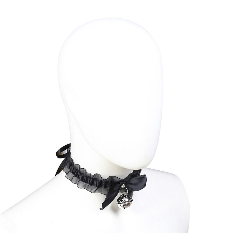 Collier fétichiste en dentelle avec cloche — OHMAMA FETISH