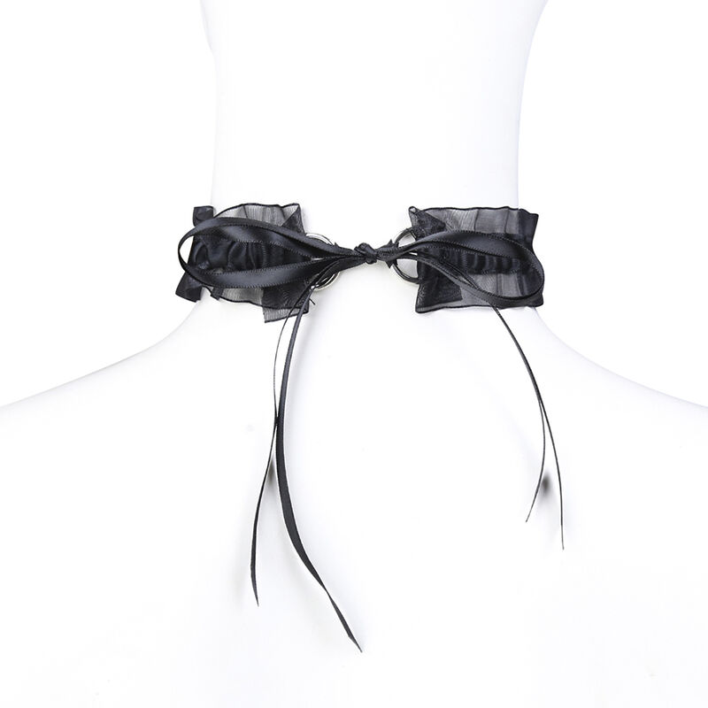 Collier fétichiste en dentelle avec cloche — OHMAMA FETISH