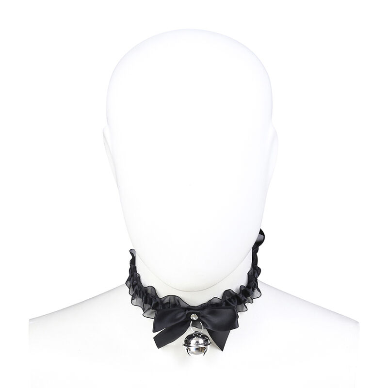 Collier fétichiste en dentelle avec cloche — OHMAMA FETISH
