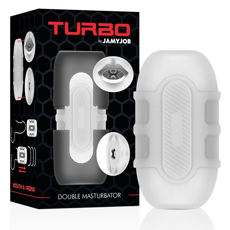 Masturbateur double turbo bouche et vagin — JAMYJOB