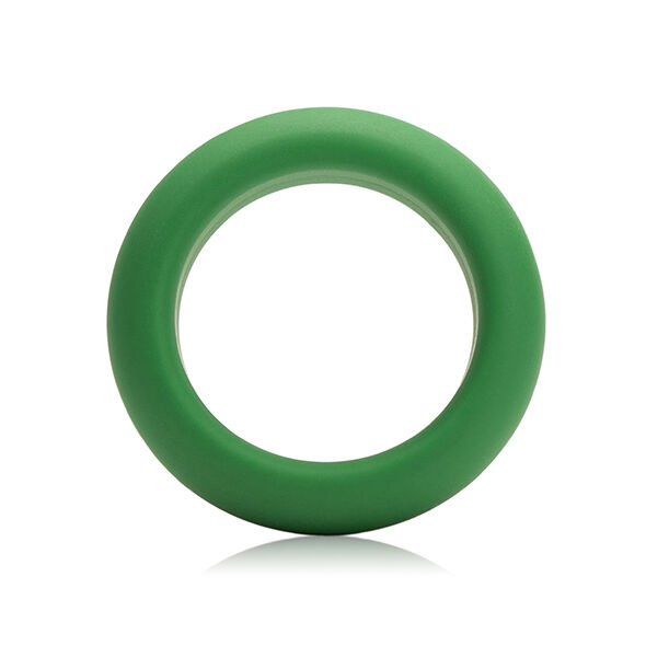 Anneau pénien en silicone vert, taille moyenne — JE JOUE