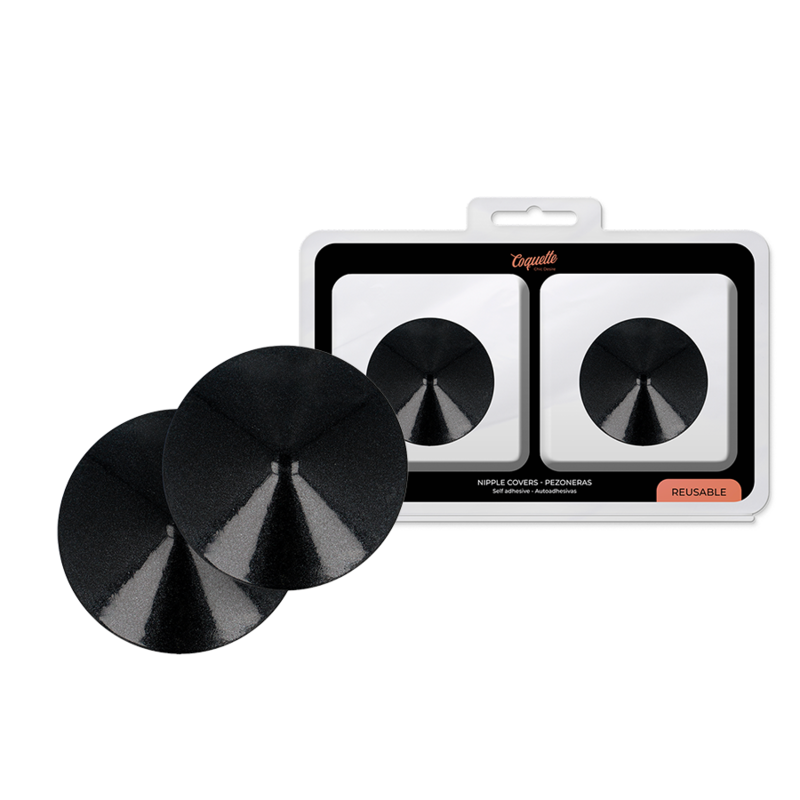Cache-tétons cercles noirs réutilisables — COQUETTE ACCESSORIES
