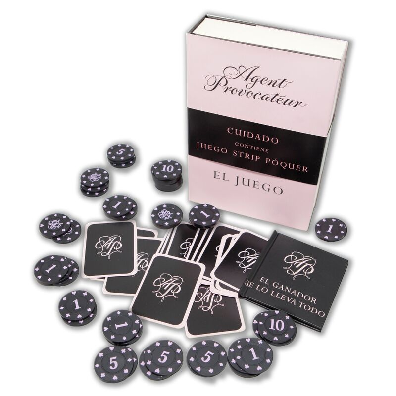 Jeu de strip poker coquin avec jetons et cartes — DIABLO PICANTE