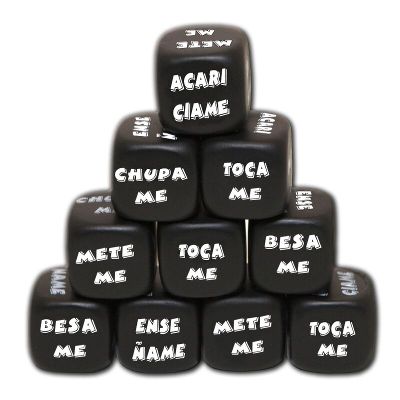 Dés d'action coquins noirs — DIABLO PICANTE