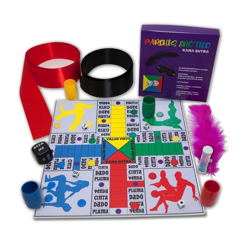 Jeu de parcheesi coquin avec accessoires — DIABLO PICANTE