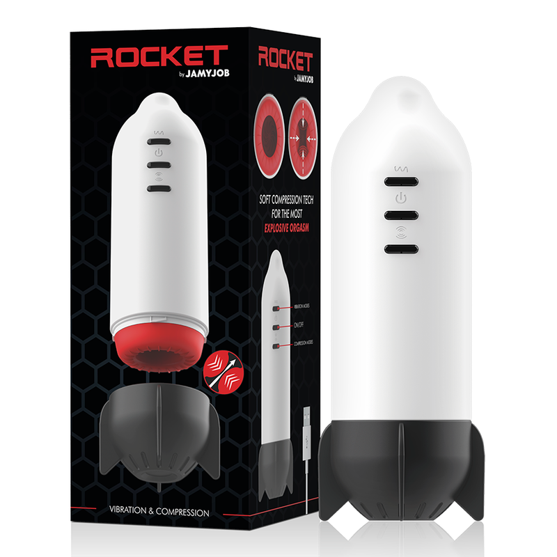 Masturbateur vibrant à compression douce Rocket — JAMYJOB