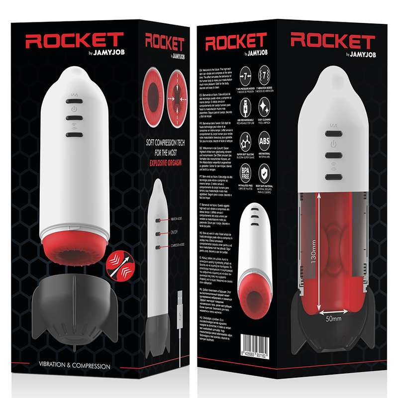 Masturbateur vibrant à compression douce Rocket — JAMYJOB