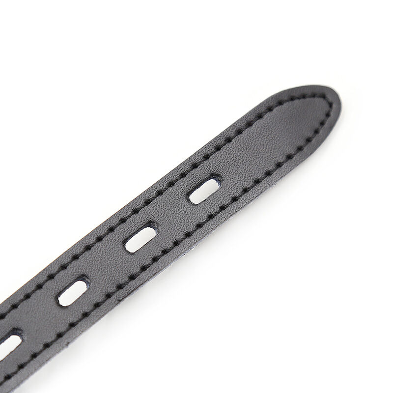 Bâillon boule en silicone avec ceinture en cuir et cadenas — OHMAMA FETISH