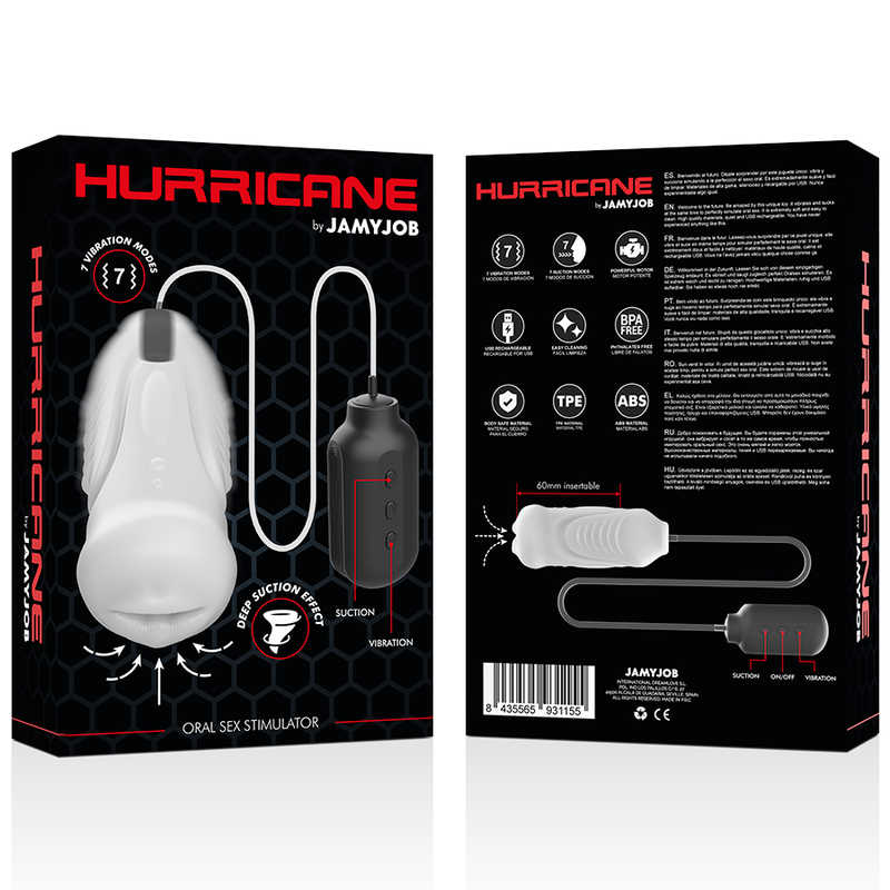 Stimulateur oral à succion Hurricane — JAMYJOB