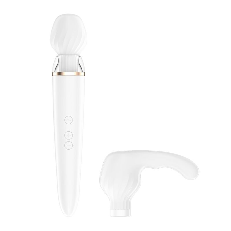 Double wand massageur connecté avec embouts interchangeables — Satisfyer Wand