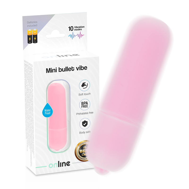Mini vibromasseur bullet rose — ONLINE