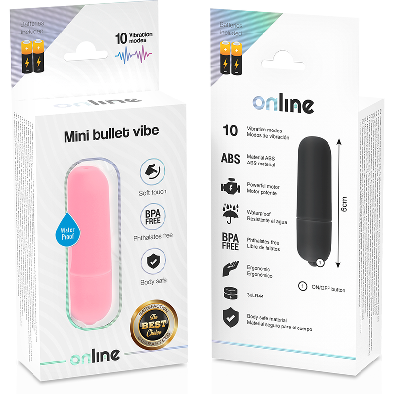 Mini vibromasseur bullet rose — ONLINE