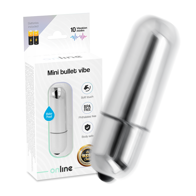 Mini bullet vibrant argent — ONLINE