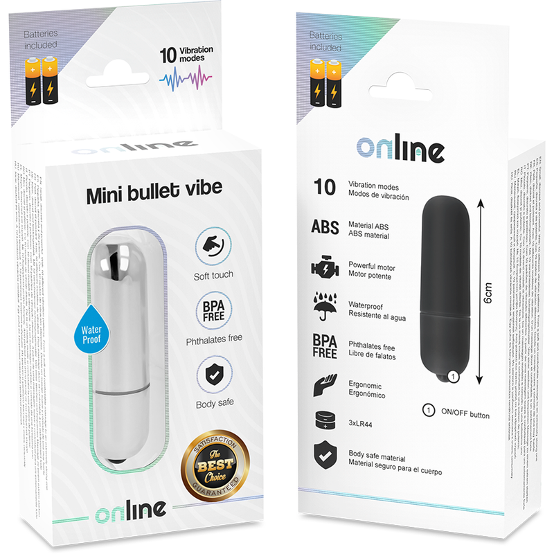Mini bullet vibrant argent — ONLINE