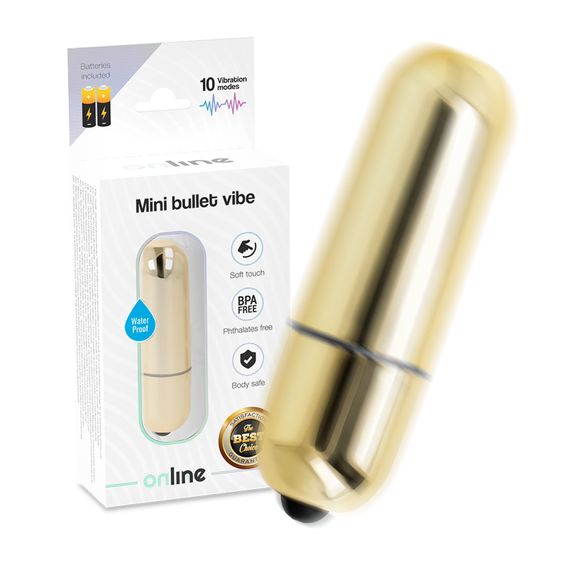 Mini balle vibrante dorée — ONLINE