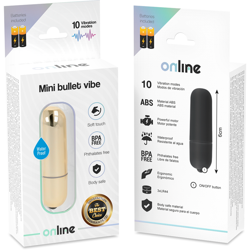 Mini balle vibrante dorée — ONLINE