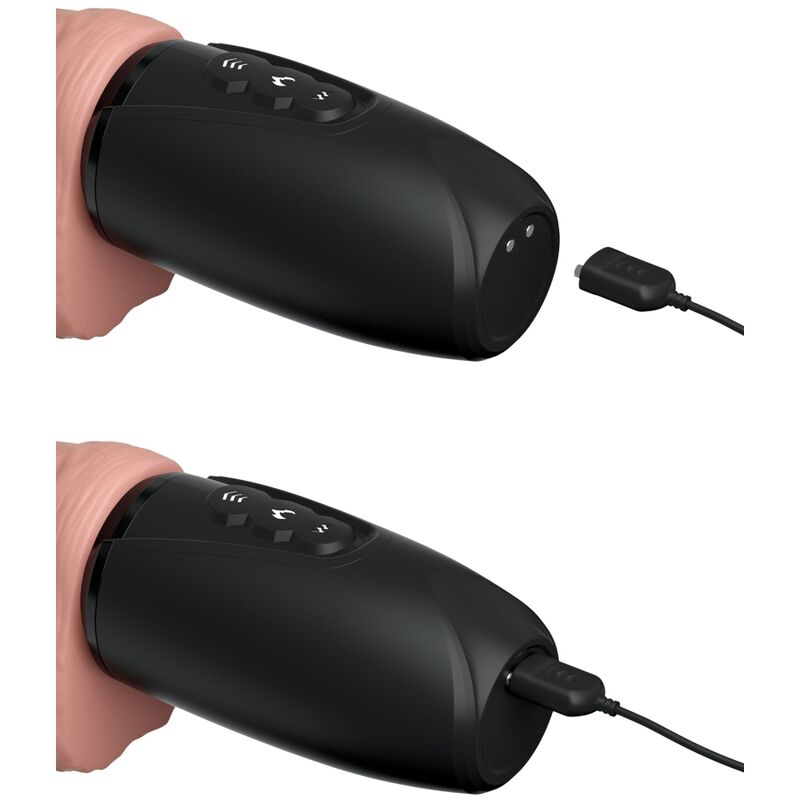 Gode triple action poussée chauffante vibrante — KING COCK PLUS