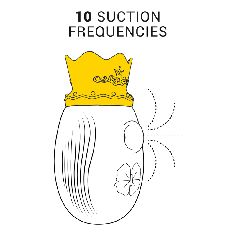 Stimulateur clitoridien 10 modes aspiration et léchage — INTENSE HIGH TECH