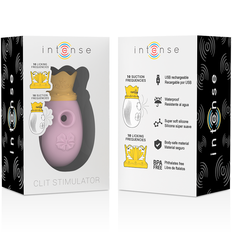 Stimulateur clitoridien à aspiration et léchage 10 modes — INTENSE HIGH TECH