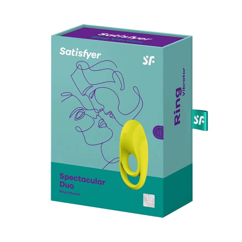 Anneau pénien vibrant duo avec stimulateur clitoridien — SATISFYER RING
