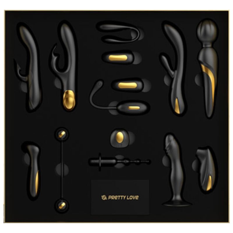 Kit de luxe Black & Gold 12 pièces — PRETTY LOVE