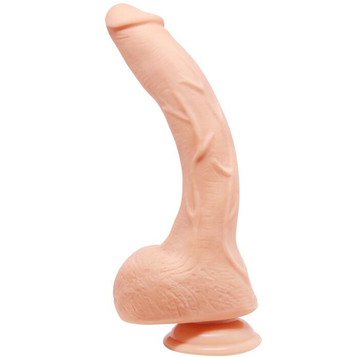 Gode réaliste courbé à ventouse 26 cm — BAILE DILDOS