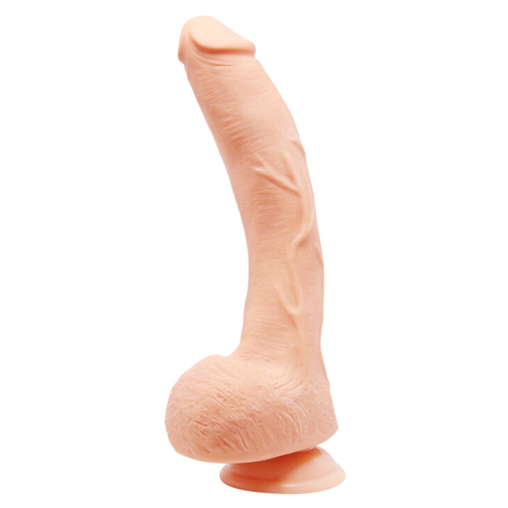 Gode réaliste courbé à ventouse 26 cm — BAILE DILDOS
