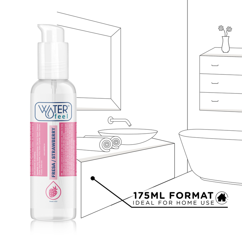 Lubrifiant à base d'eau saveur fraise 175 ml — WATERFEEL