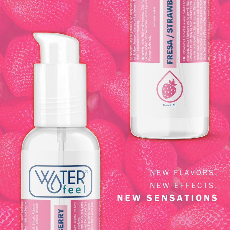 Lubrifiant à base d'eau saveur fraise 175 ml — WATERFEEL
