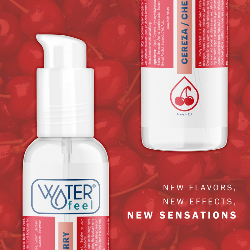 Lubrifiant saveur cerise format maxi 175 ml — WATERFEEL