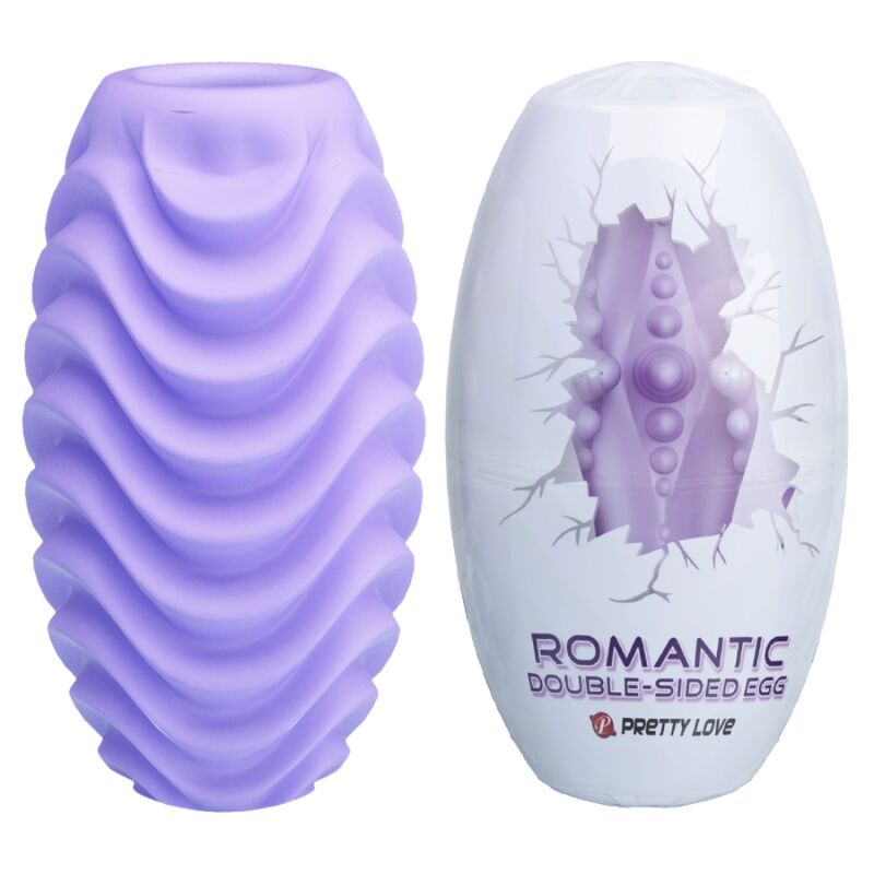 Oeuf masturbateur réversible double face lilas — PRETTY LOVE MALE
