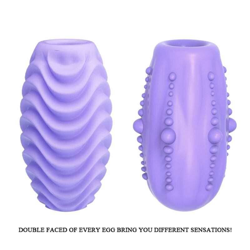 Oeuf masturbateur réversible double face lilas — PRETTY LOVE MALE