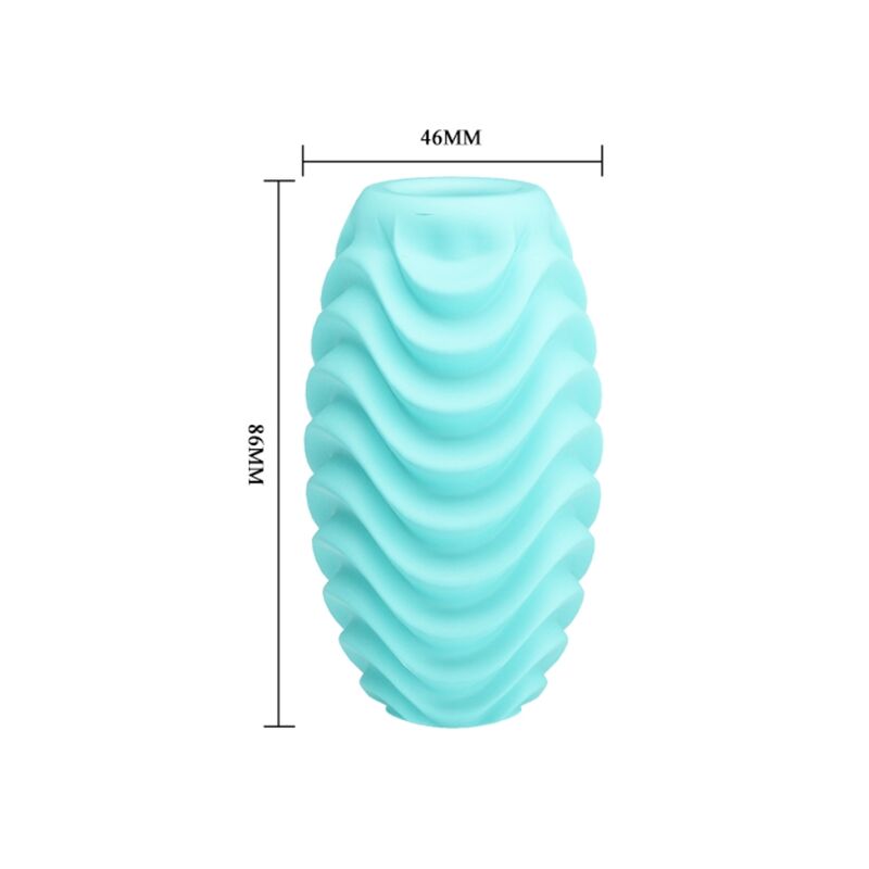 Oeuf masturbateur double face turquoise — PRETTY LOVE MALE