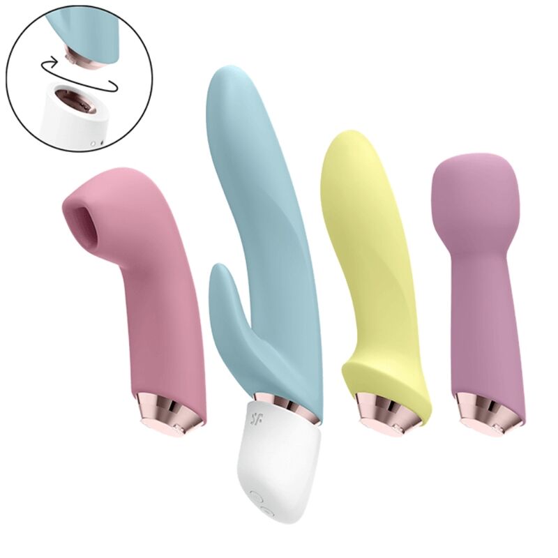Coffret de 4 stimulateurs interchangeables — SATISFYER