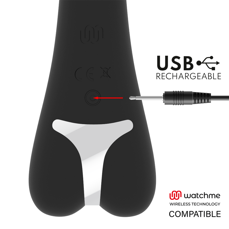 Vibromasseur double Erik avec télécommande Watchme — BRILLY GLAM