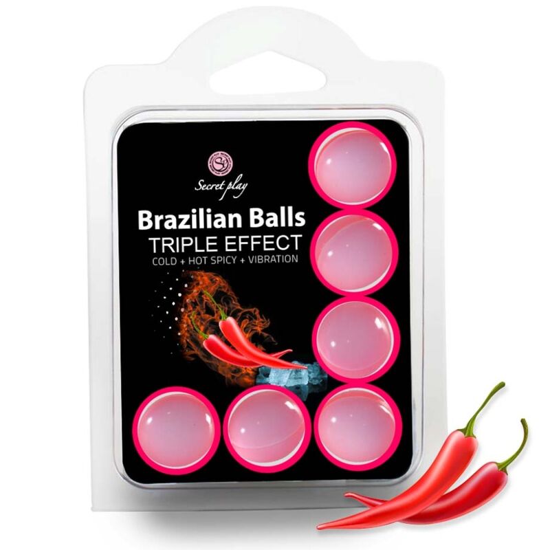 Set de 6 boules brésiliennes triple effet — SECRETPLAY COSMETIC