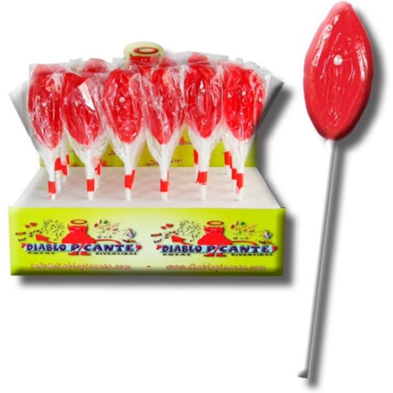 Sucette gourmande forme lèvres gommeuse — DIABLO GOLOSO