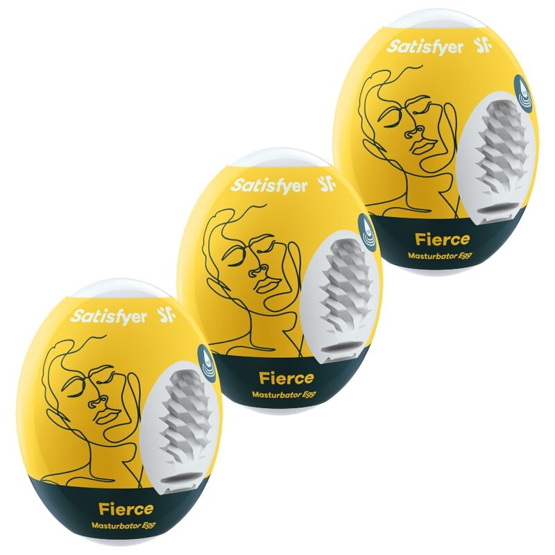 Lot de 3 œufs masturbateurs Fierce — SATISFYER EGGS
