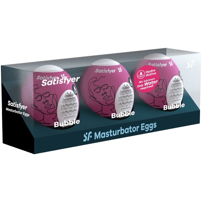 Set de 3 œufs masturbateurs Bubble — SATISFYER EGGS