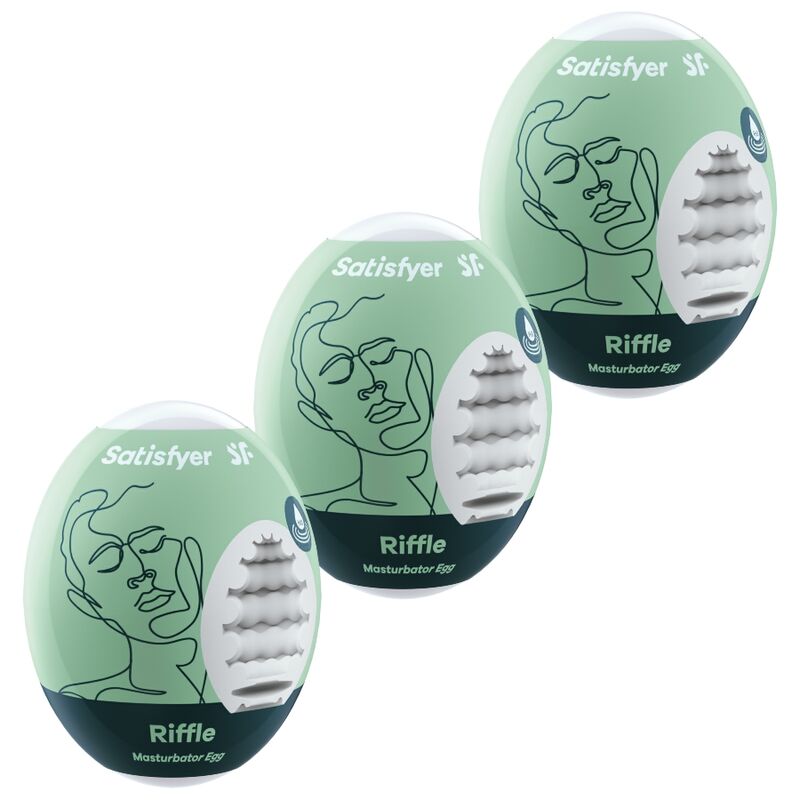 Lot de 3 œufs masturbateurs Riffle — SATISFYER EGGS