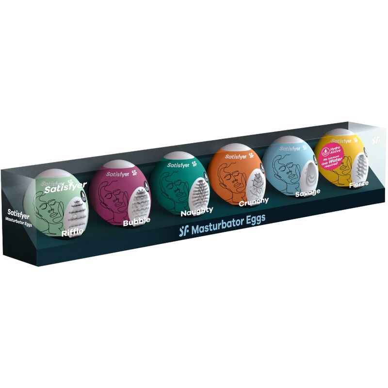 Œufs masturbateurs hydro-actifs - coffret de 6 — SATISFYER EGGS