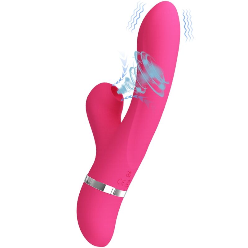 Lapin vibrant suceur et stimulateur G — PRETTY LOVE