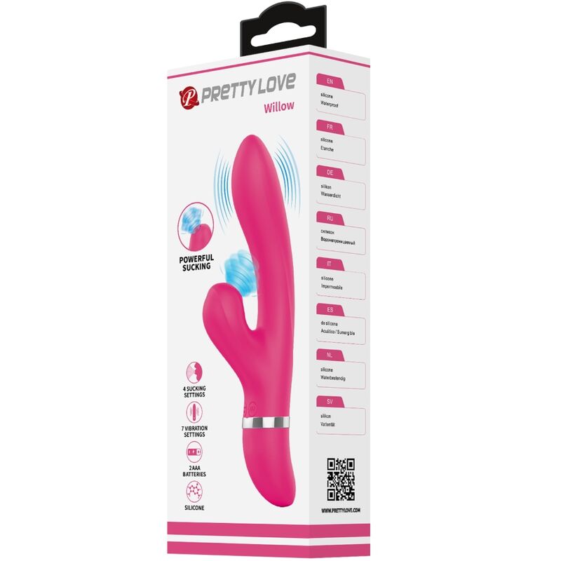 Lapin vibrant suceur et stimulateur G — PRETTY LOVE