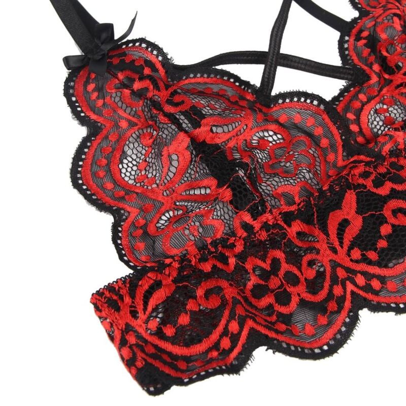 Ensemble dentelle deux pièces top et string — SUBBLIME SETS