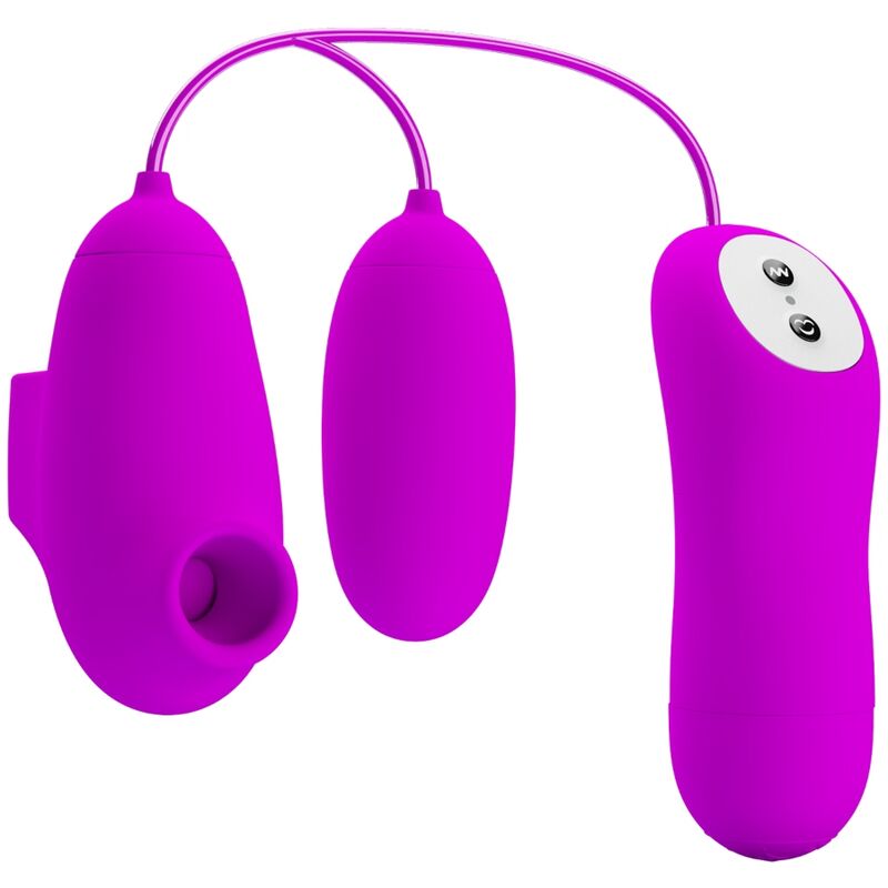 Mini vibromasseur bullet avec ventouse et vibrations — PRETTY LOVE