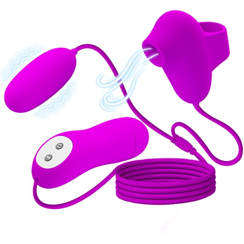 Mini vibromasseur bullet avec ventouse et vibrations — PRETTY LOVE