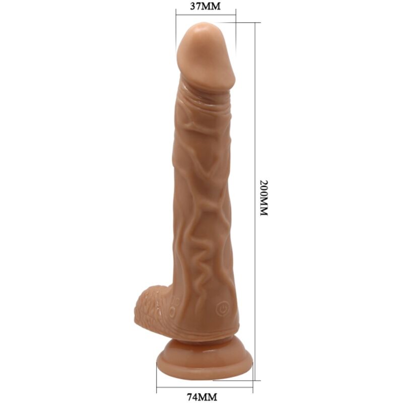 Vibromasseur réaliste vibrant et rotatif 20 cm — BAILE DILDOS