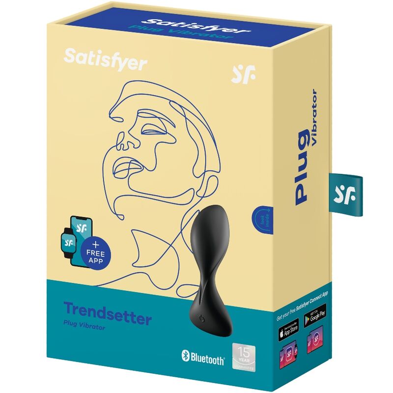 Plug vibrant connecté à forme de langue — SATISFYER CONNECT
